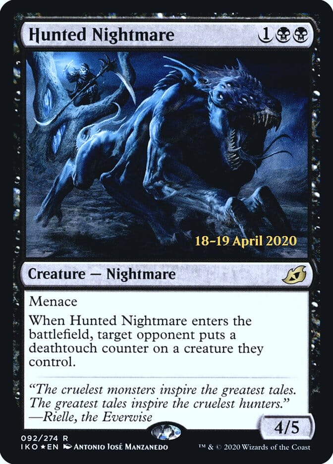 Hunted Nightmare [Ikoria: Lair of Behemoths Prerelease Promos] MTG Single Magic: The Gathering  | Multizone: Comics And Games