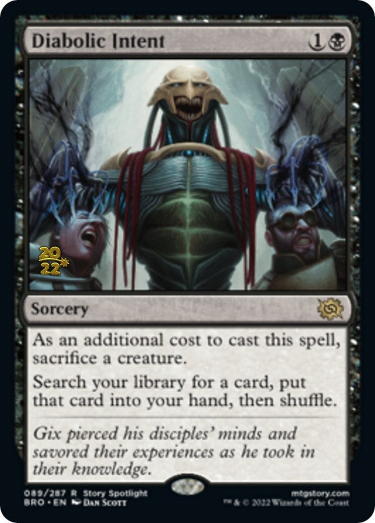Diabolic Intent [The Brothers' War: Prerelease Promos] MTG Single Magic: The Gathering  | Multizone: Comics And Games