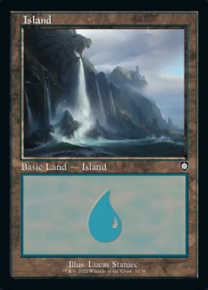 Island (032) (Retro) [The Brothers' War Commander] MTG Single Magic: The Gathering  | Multizone: Comics And Games