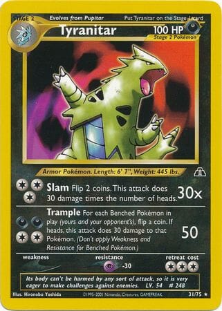 Tyranitar (31/75) [Neo Discovery Unlimited] Pokemon Single Pokémon  | Multizone: Comics And Games