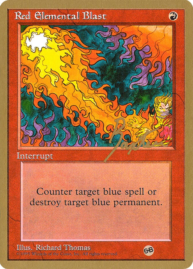 Red Elemental Blast (George Baxter) (SB) [Pro Tour Collector Set] MTG Single Magic: The Gathering  | Multizone: Comics And Games