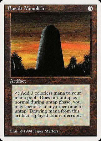 Basalt Monolith [Summer Magic / Edgar] MTG Single Magic: The Gathering  | Multizone: Comics And Games