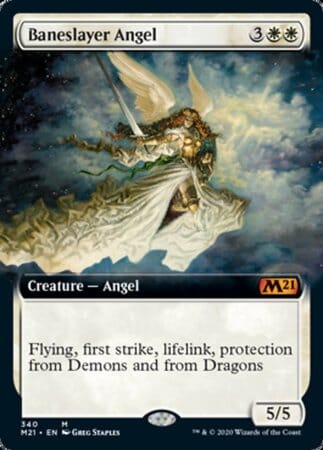 Baneslayer Angel (Extended Art) [Core Set 2021] MTG Single Magic: The Gathering  | Multizone: Comics And Games