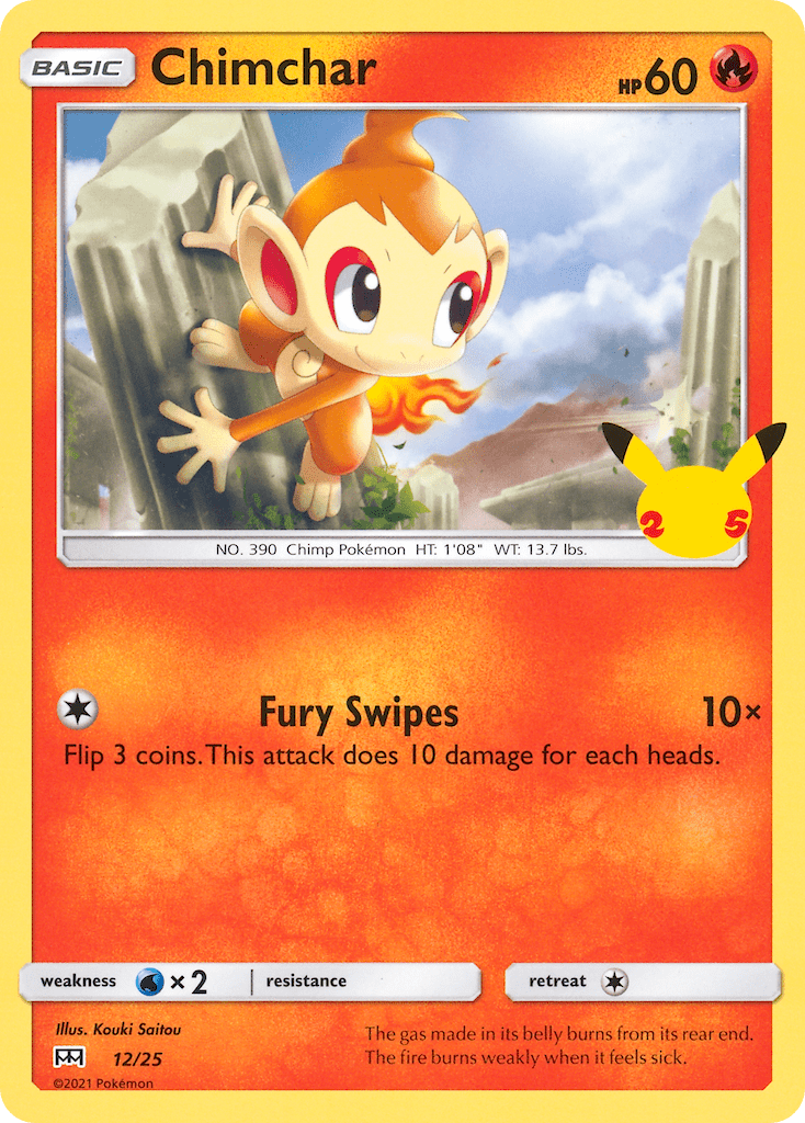 Chimchar (12/25) [McDonald's 25th Anniversary] Pokemon Single Pokémon  | Multizone: Comics And Games