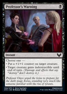 Professor's Warning [Strixhaven: School of Mages] MTG Single Magic: The Gathering  | Multizone: Comics And Games