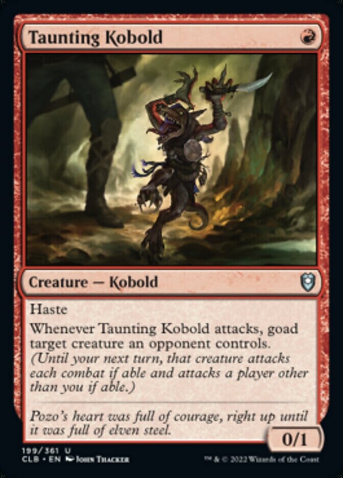 Taunting Kobold [Commander Legends: Battle for Baldur's Gate] MTG Single Magic: The Gathering  | Multizone: Comics And Games