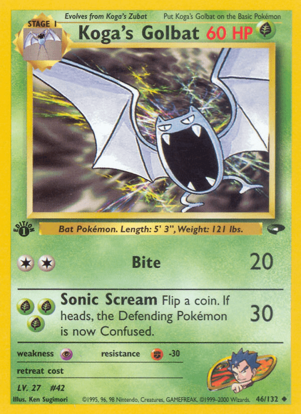 Koga's Golbat (46/132) [Gym Challenge 1st Edition] Pokemon Single Pokémon  | Multizone: Comics And Games