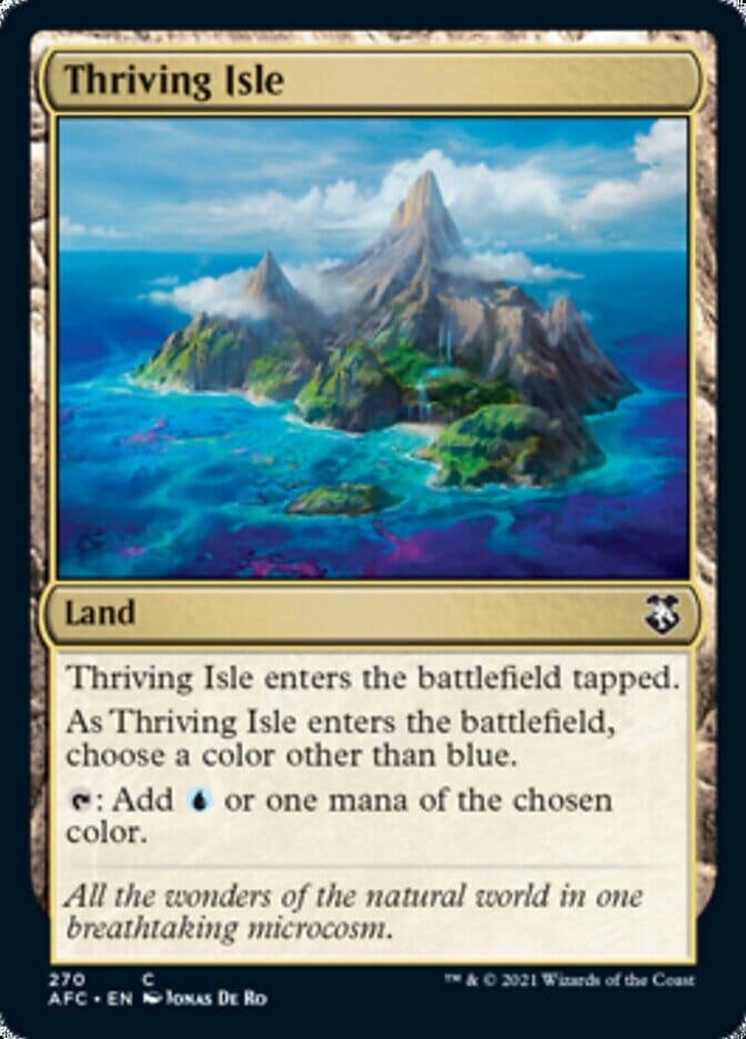 Thriving Isle [Dungeons & Dragons: Adventures in the Forgotten Realms Commander] MTG Single Magic: The Gathering  | Multizone: Comics And Games