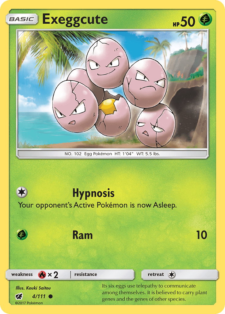 Exeggcute (4/111) [Sun & Moon: Crimson Invasion] Pokemon Single Pokémon  | Multizone: Comics And Games