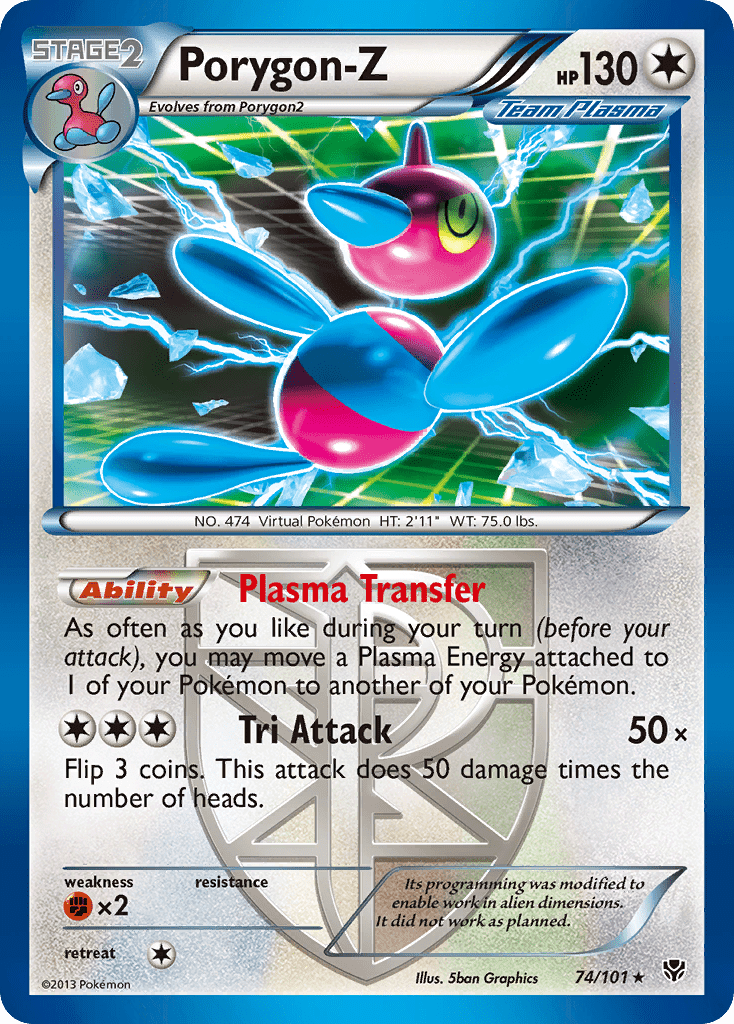 Porygon-Z (74/101) [Black & White: Plasma Blast] Pokemon Single Pokémon  | Multizone: Comics And Games