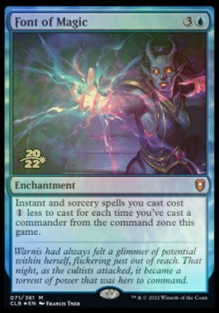 Font of Magic [Commander Legends: Battle for Baldur's Gate Prerelease Promos] MTG Single Magic: The Gathering  | Multizone: Comics And Games