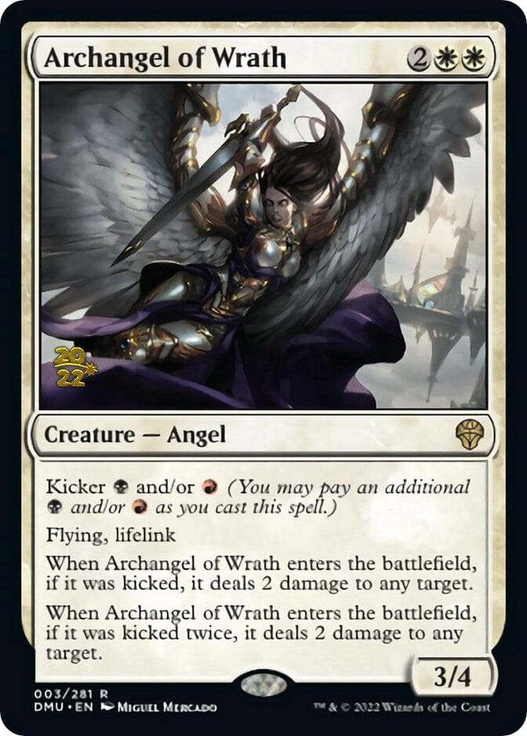 Archangel of Wrath [Dominaria United Prerelease Promos] MTG Single Magic: The Gathering  | Multizone: Comics And Games