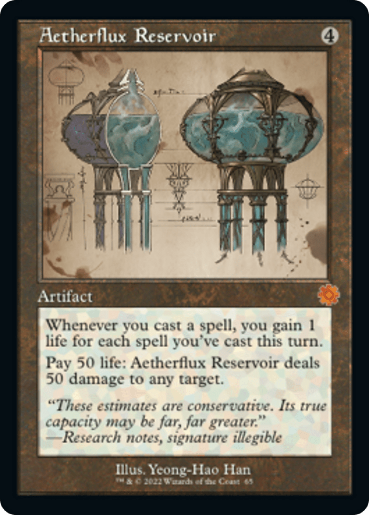 Aetherflux Reservoir (Retro Schematic) [The Brothers' War Retro Artifacts] MTG Single Magic: The Gathering  | Multizone: Comics And Games
