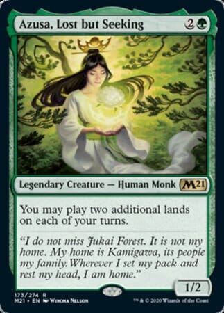 Azusa, Lost but Seeking [Core Set 2021] MTG Single Magic: The Gathering  | Multizone: Comics And Games