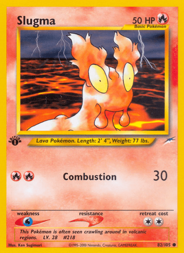Slugma (82/105) [Neo Destiny 1st Edition] Pokemon Single Pokémon  | Multizone: Comics And Games