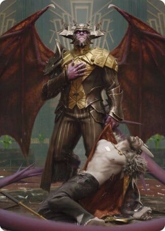 Ob Nixilis, the Adversary 1 Art Card [Streets of New Capenna Art Series] MTG Single Magic: The Gathering  | Multizone: Comics And Games