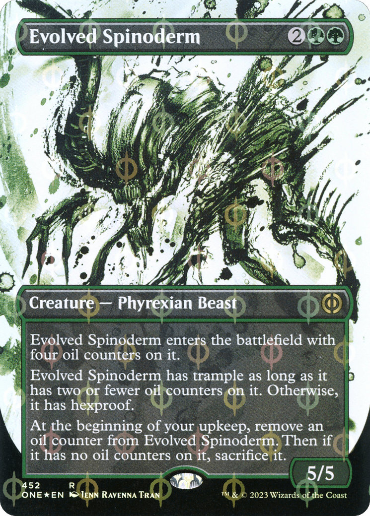 Evolved Spinoderm (Borderless Ichor Step-and-Compleat Foil) [Phyrexia: All Will Be One] | Multizone: Comics And Games