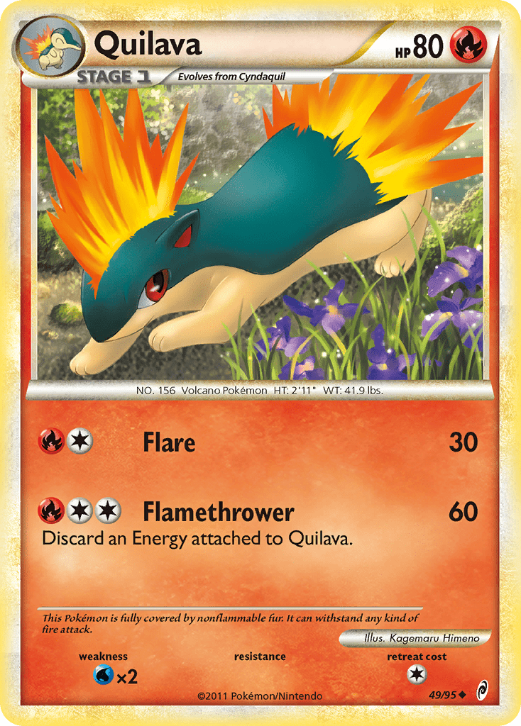 Quilava (49/95) [HeartGold & SoulSilver: Call of Legends] Pokemon Single Pokémon  | Multizone: Comics And Games