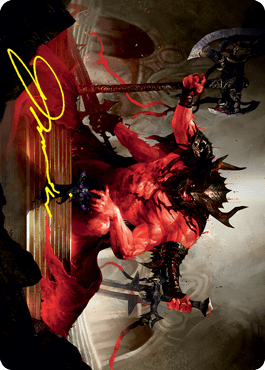 Awaken the Blood Avatar Art Card (Gold-Stamped Signature) [Strixhaven: School of Mages Art Series] MTG Single Magic: The Gathering  | Multizone: Comics And Games
