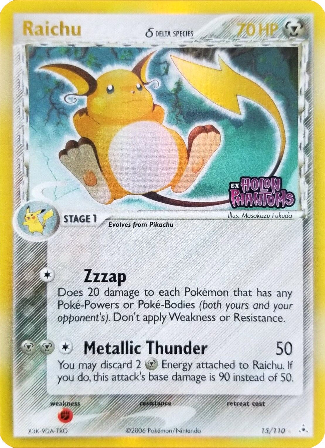 Raichu (15/110) (Delta Species) (Stamped) [EX: Holon Phantoms] Pokemon Single Pokémon  | Multizone: Comics And Games