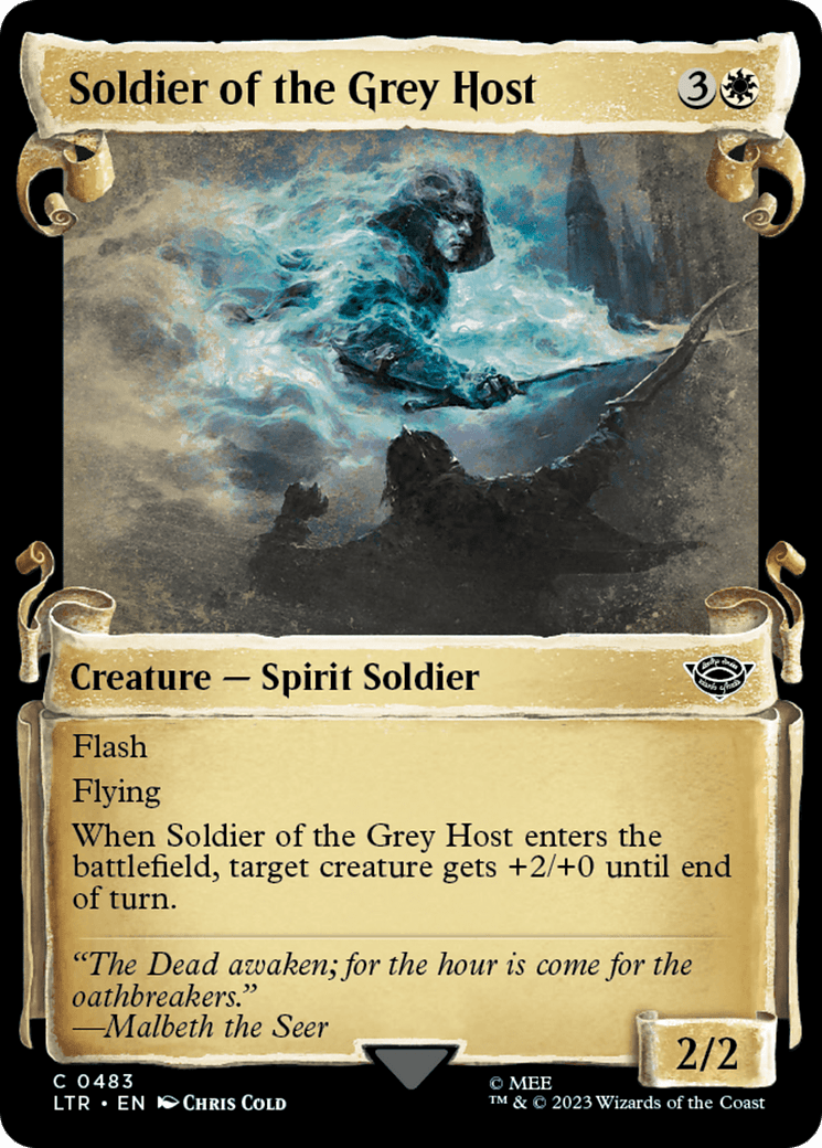 Soldier of the Grey Host [The Lord of the Rings: Tales of Middle-Earth Showcase Scrolls] MTG Single Magic: The Gathering  | Multizone: Comics And Games