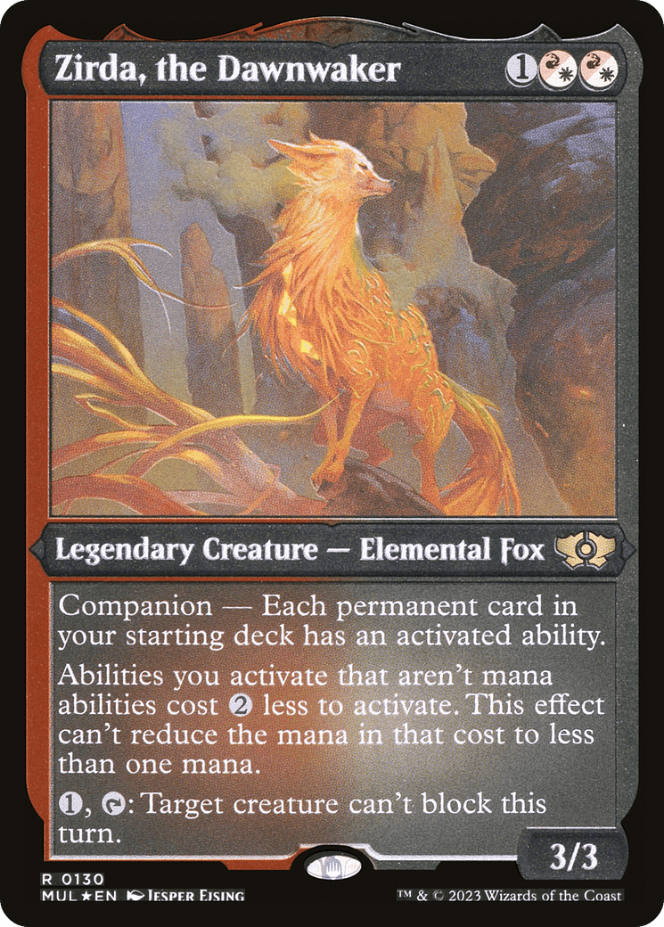 Zirda, the Dawnwaker (Foil Etched) [Multiverse Legends] MTG Single Magic: The Gathering  | Multizone: Comics And Games