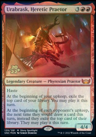 Urabrask, Heretic Praetor [Streets of New Capenna Prerelease Promos] MTG Single Magic: The Gathering  | Multizone: Comics And Games