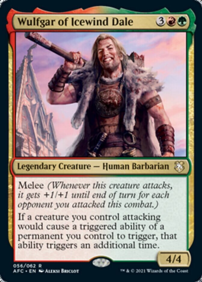 Wulfgar of Icewind Dale [Dungeons & Dragons: Adventures in the Forgotten Realms Commander] MTG Single Magic: The Gathering  | Multizone: Comics And Games