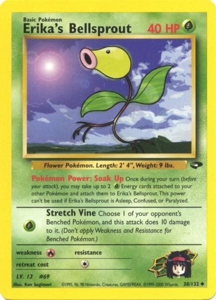 Erika's Bellsprout (38/132) [Gym Challenge Unlimited] Pokemon Single Pokémon  | Multizone: Comics And Games