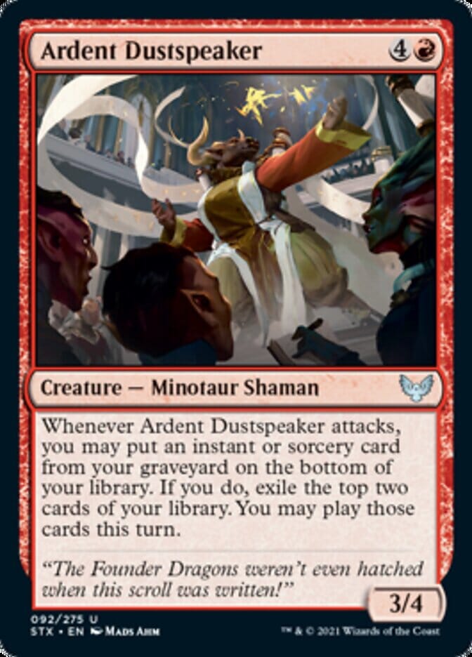 Ardent Dustspeaker [Strixhaven: School of Mages] MTG Single Magic: The Gathering  | Multizone: Comics And Games