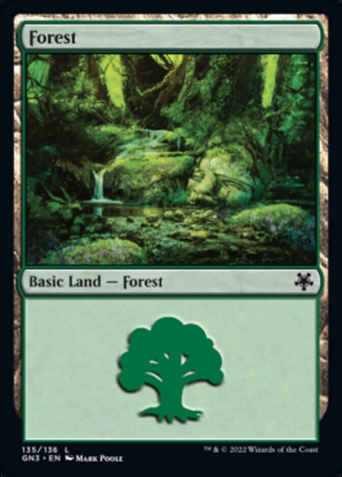 Forest (135) [Game Night: Free-for-All] MTG Single Magic: The Gathering  | Multizone: Comics And Games