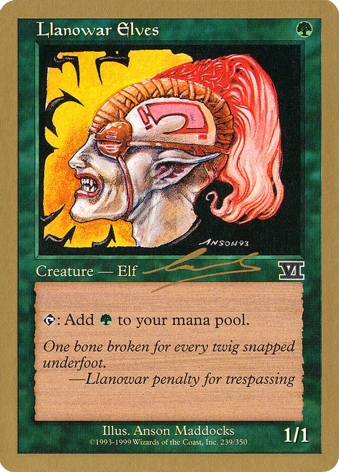 Llanowar Elves (Nicolas Labarre) [World Championship Decks 2000] MTG Single Magic: The Gathering  | Multizone: Comics And Games