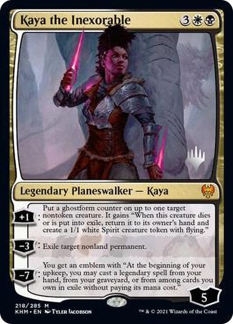 Kaya the Inexorable [Kaldheim Promo Pack] MTG Single Magic: The Gathering  | Multizone: Comics And Games