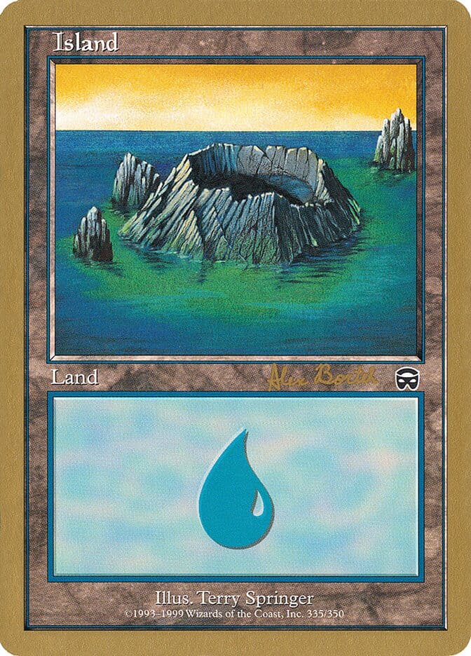 Island (ab335) (Alex Borteh) [World Championship Decks 2001] MTG Single Magic: The Gathering  | Multizone: Comics And Games
