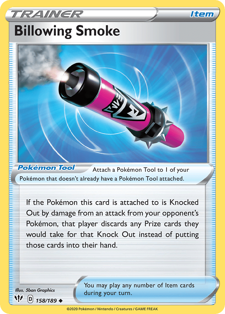 Billowing Smoke (158/189) [Sword & Shield: Darkness Ablaze] Pokemon Single Pokémon  | Multizone: Comics And Games