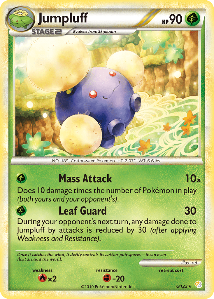 Jumpluff (6/123) [HeartGold & SoulSilver: Base Set] Pokemon Single Pokémon  | Multizone: Comics And Games
