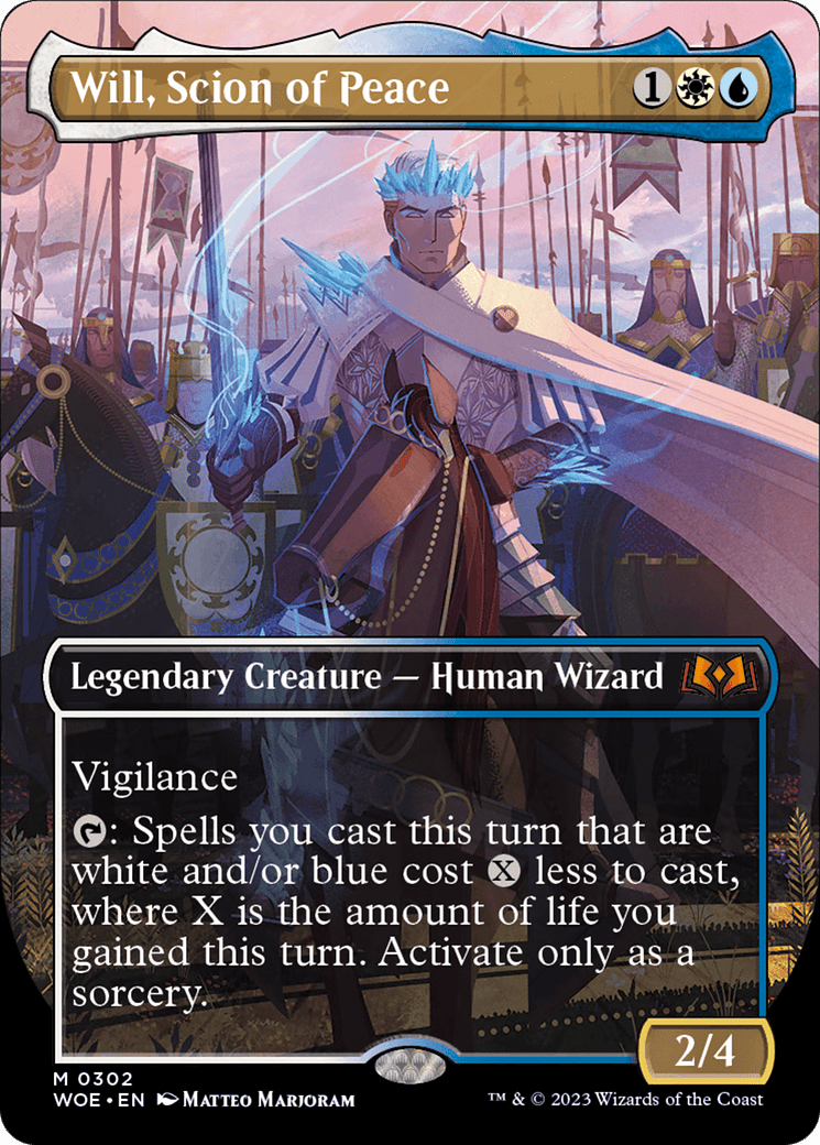 Will, Scion of Peace (Borderless Alternate Art) [Wilds of Eldraine] MTG Single Magic: The Gathering  | Multizone: Comics And Games