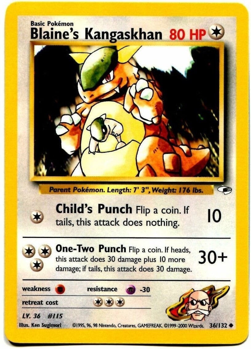 Blaine's Kangaskhan (36/132) [Gym Heroes Unlimited] Pokemon Single Pokémon  | Multizone: Comics And Games