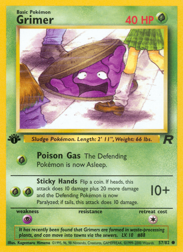 Grimer (57/82) [Team Rocket 1st Edition] Pokemon Single Pokémon  | Multizone: Comics And Games