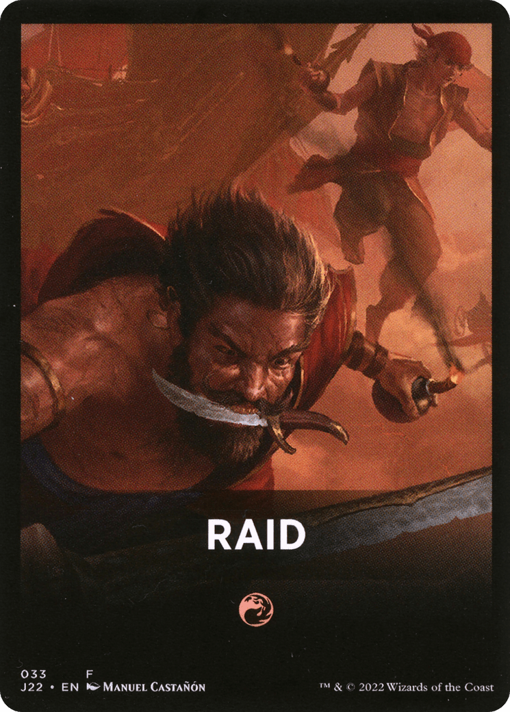 Raid Theme Card [Jumpstart 2022 Front Cards] MTG Single Magic: The Gathering  | Multizone: Comics And Games