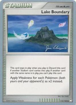 Lake Boundary (112/123) (Psychic Lock - Jason Klaczynski) [World Championships 2008] Pokemon Single Pokémon  | Multizone: Comics And Games
