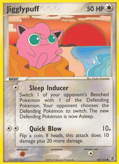 Jigglypuff (65/112) [EX: FireRed & LeafGreen] Pokemon Single Pokémon  | Multizone: Comics And Games