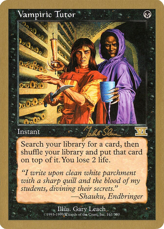 Vampiric Tutor (Jakub Slemr) [World Championship Decks 1999] MTG Single Magic: The Gathering  | Multizone: Comics And Games