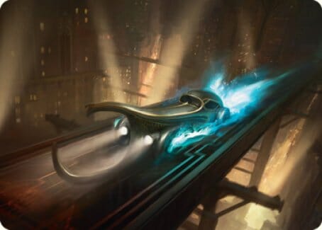 Run Out of Town Art Card [Streets of New Capenna Art Series] MTG Single Magic: The Gathering  | Multizone: Comics And Games