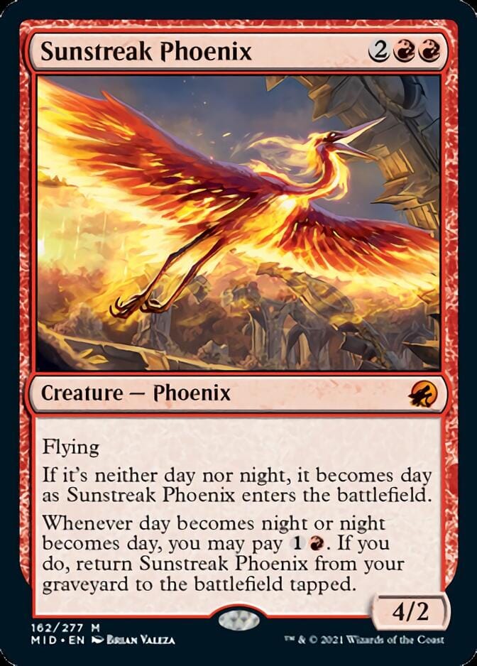 Sunstreak Phoenix [Innistrad: Midnight Hunt] MTG Single Magic: The Gathering  | Multizone: Comics And Games