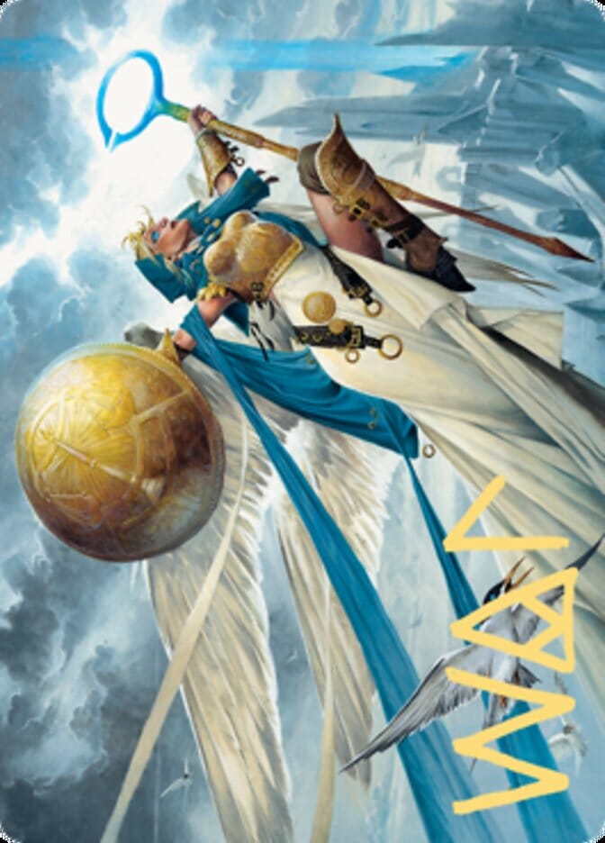 Linvala, Shield of Sea Gate Art Card (Gold-Stamped Signature) [Zendikar Rising Art Series] MTG Single Magic: The Gathering  | Multizone: Comics And Games