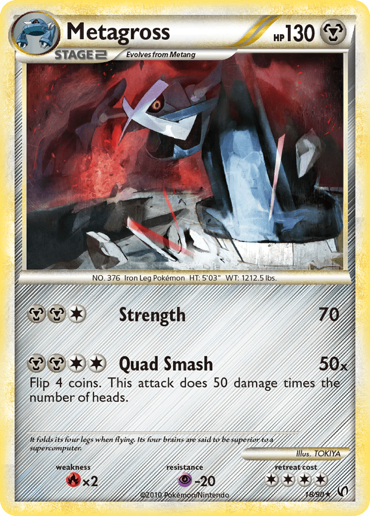 Metagross (18/90) [HeartGold & SoulSilver: Undaunted] Pokemon Single Pokémon  | Multizone: Comics And Games