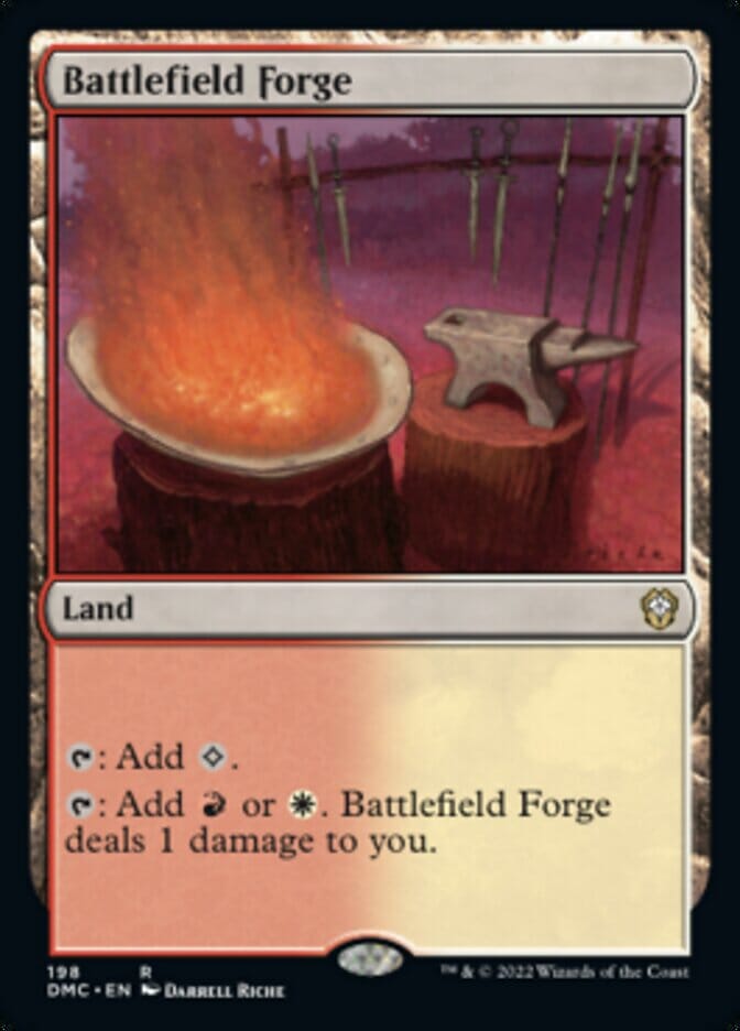 Battlefield Forge [Dominaria United Commander] MTG Single Magic: The Gathering  | Multizone: Comics And Games