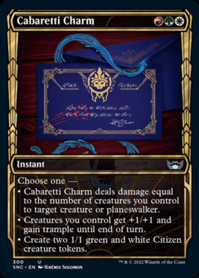 Cabaretti Charm (Showcase Golden Age) [Streets of New Capenna] MTG Single Magic: The Gathering  | Multizone: Comics And Games