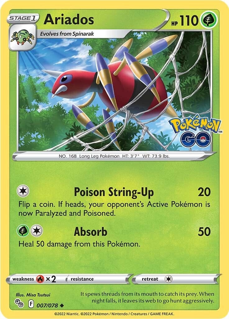Ariados (007/078) [Pokémon GO] Pokemon Single Pokémon  | Multizone: Comics And Games